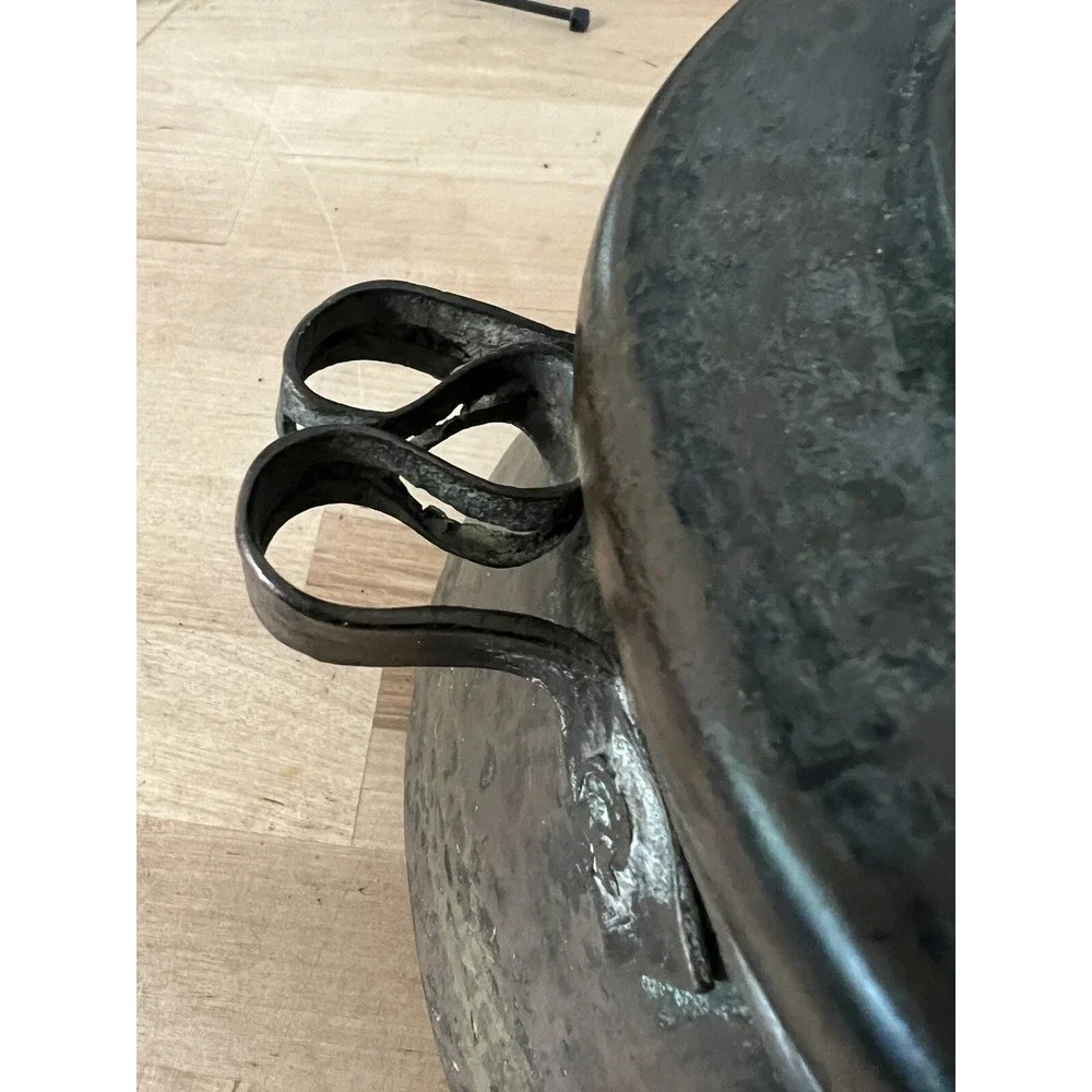 VERY RARE ANTIQUE COPPER 18TH/19TH CENTURY  TRADE KETTLE with OLD PATINA AND LID